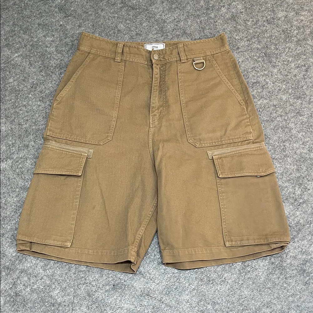 Ami Alexandre Mattiussi Tan Cargo Shorts
